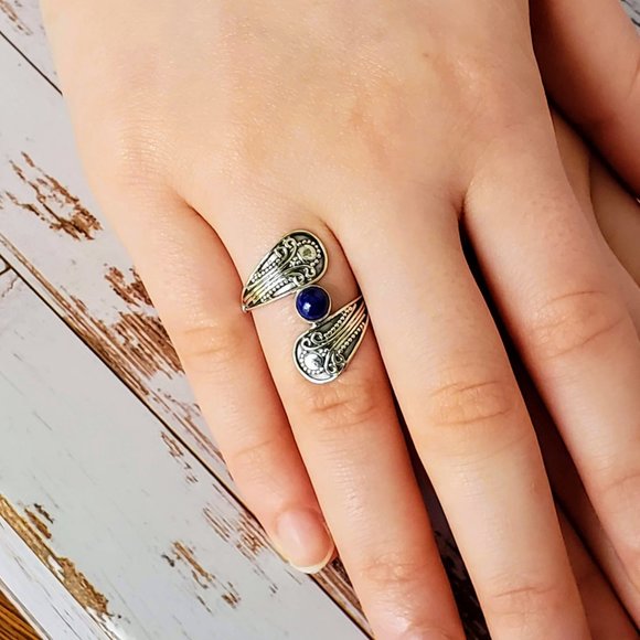 Lapis Artisan Sterling Ring - Picture 5 of 5
